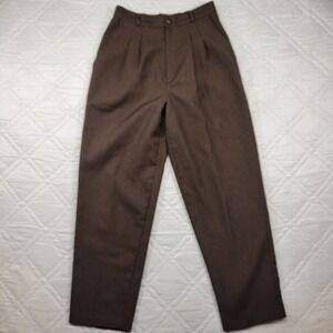 dressbarn brown dress‎ pants w/ side elastic size 8